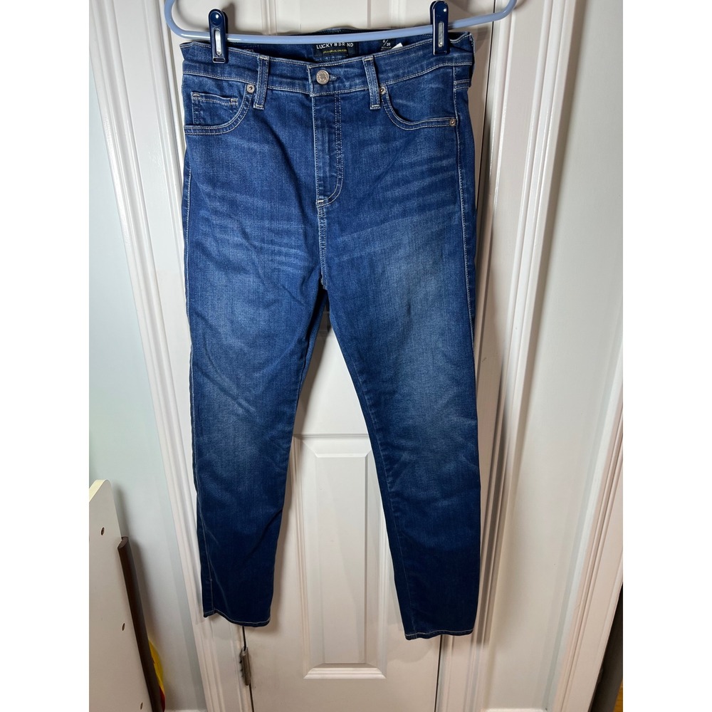 Lucky Brand Bridgette Skinny Jeans Womens 6/28 Dark Wash High Rise Denim